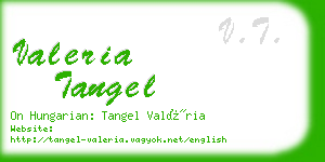 valeria tangel business card